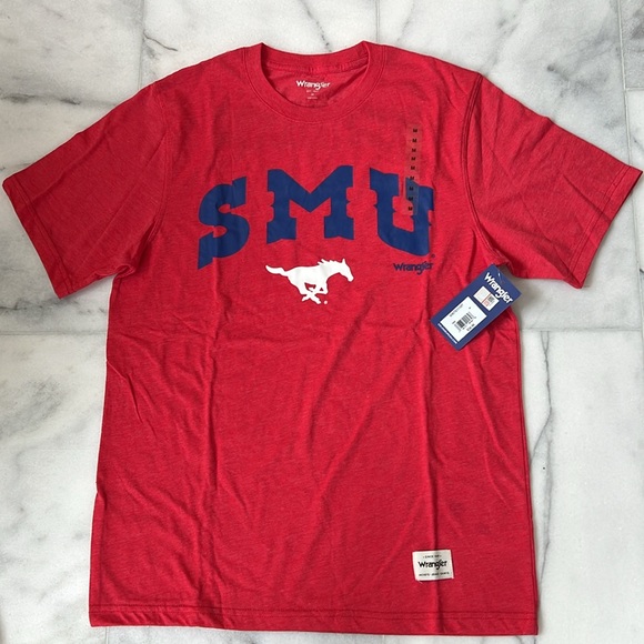 Bundle of 4 SMU Southern Methodist Mustangs Champion Wrangler T-Shirts - Size M - Picture 7 of 14